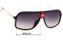 Sunglass Fix Replacement Lenses for Carrera 1019/S - 64mm Wide 