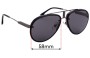 Sunglass Fix Lentilles de Remplacement pour Carrera Glory - 58mm Wide 