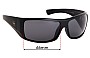 Sunglass Fix Replacement Lenses for Carve Wolf Pak - 66mm Wide 