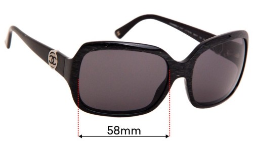Chanel 5147 Replacement Lenses 58mm wide 