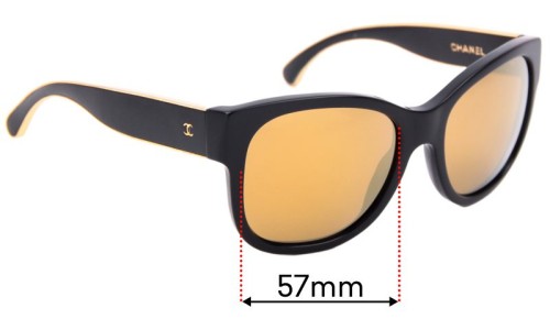 Sunglass Fix Ersatzgläser für Chanel 5270 - 57mm Wide Sunglass Fix Ersatzgläser für Chanel 5270 - 57mm Wide