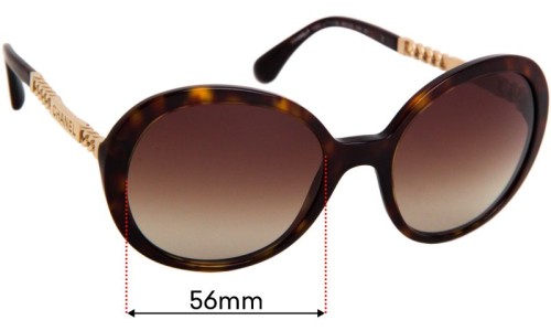 Sunglass Fix Ersatzgläser für Chanel 5353 - 56mm Wide 