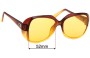 Sunglass Fix Ersatzgläser für Christian Dior 2033 - 52mm Wide 