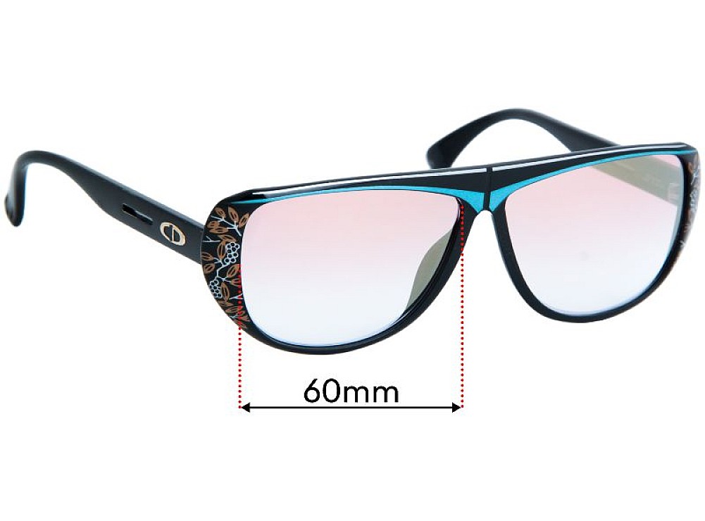 Sunglass Fix Lentes de Repuesto para Christian Dior 2421 - 60mm Wide Sunglass Fix Lentes de Repuesto para Christian Dior 2421 - 60mm Wide