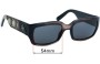 Sunglass Fix Lentes de Repuesto para Christian Dior My Dior 2N - 54mm Wide 