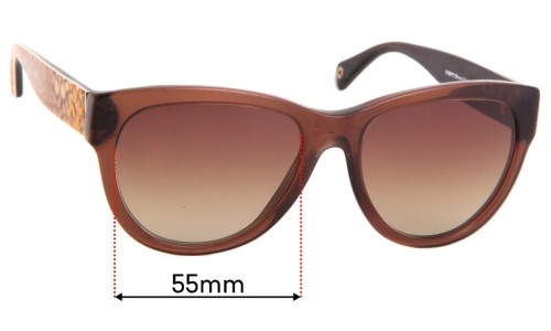 Sunglass Fix Replacement Lenses for Coach HC8045 Joelle  - 55mm Wide 