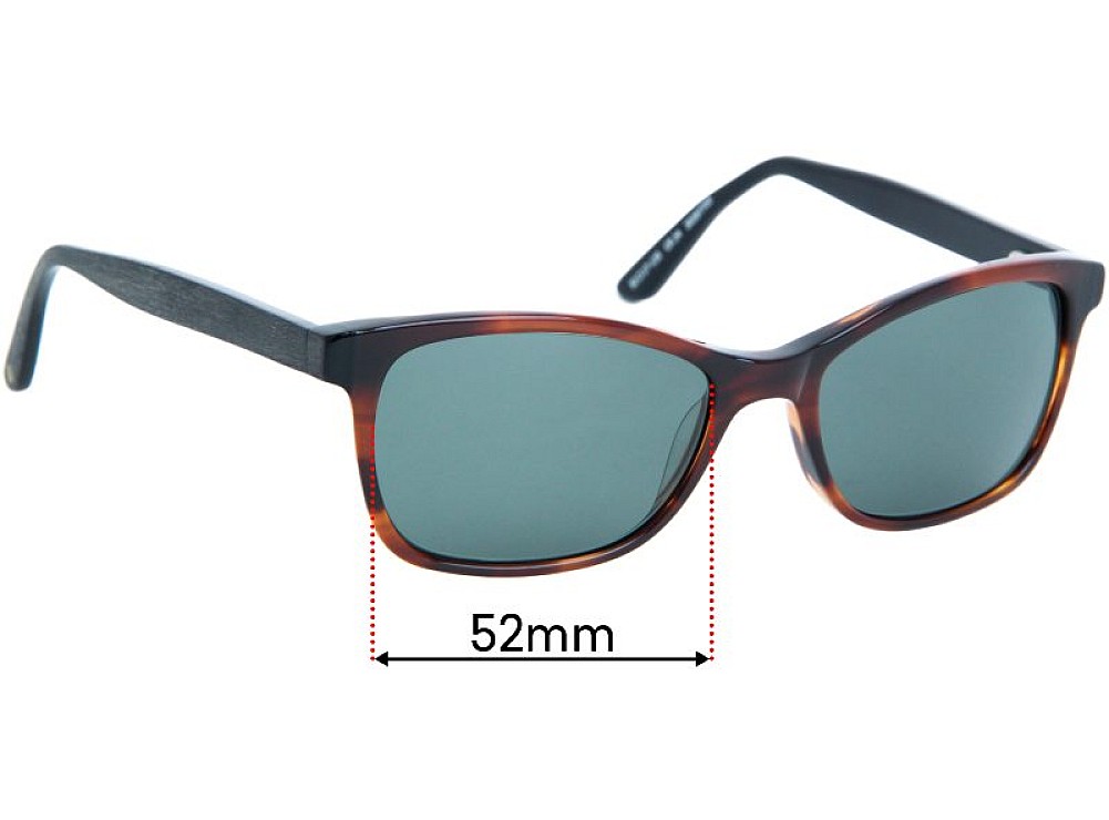 Sunglass Fix Replacement Lenses for Country Road CR 34 - 52mm Wide Sunglass Fix Replacement Lenses for Country Road CR 34 - 52mm Wide