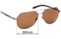 Sunglass Fix Replacement Lenses for Dolce & Gabbana DG2133 Basalto Collection - 60mm Wide 