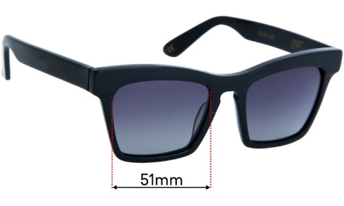 Sunglass Fix Lentes de Repuesto para Ellery Cremaster - 51mm Wide 