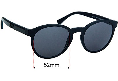 Emporio Armani EA4152 Replacement Lenses 52mm wide 