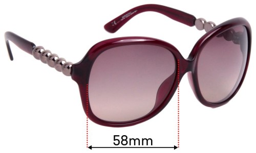 Sunglass Fix Replacement Lenses for Emporio Armani EA9548/K/S - 58mm Wide Sunglass Fix Replacement Lenses for Emporio Armani EA9548/K/S - 58mm Wide