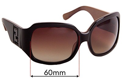 Fendi FS 5033 Replacement Lenses 60mm wide 