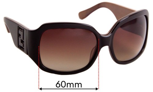 Sunglass Fix Replacement Lenses for Fendi FS 5033 - 60mm Wide 