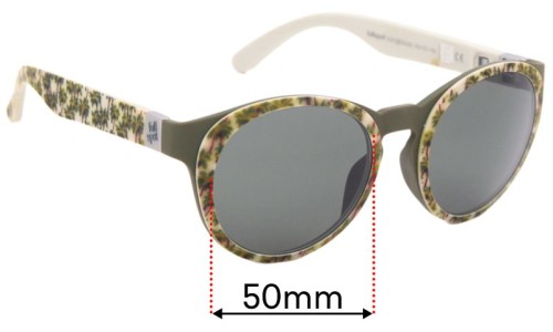 Sunglass Fix Replacement Lenses for Fullspot O Sun - 50mm Wide 