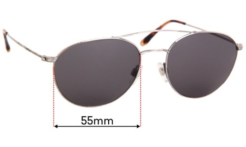Sunglass Fix Replacement Lenses for Giorgio Armani Unknown - 55mm Wide 