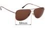 Sunglass Fix Replacement Lenses for Giorgio Armani AR 6007 - 59mm Wide 