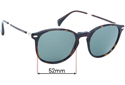Giorgio Armani GA 858/S Replacement Lenses 52mm wide 