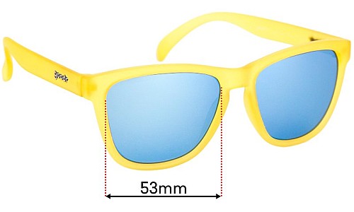 Sunglass Fix Replacement Lenses for Goodr Swedish Meatball Hangover - 53mm wide 