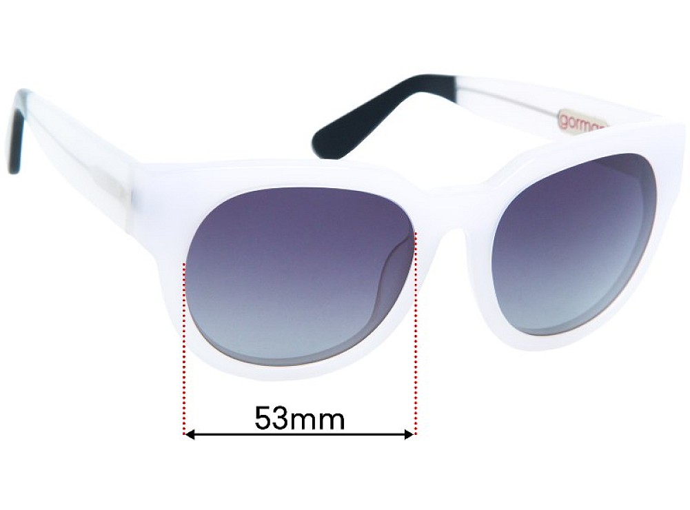 Sunglass Fix Lentilles de Remplacement pour Gorman Spotlight - 53mm Wide Sunglass Fix Lentilles de Remplacement pour Gorman Spotlight - 53mm Wide