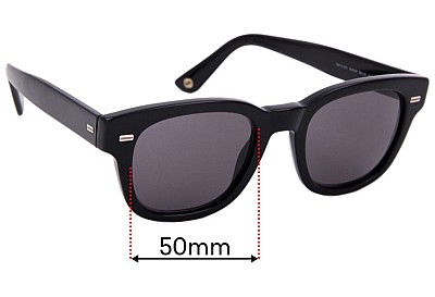 Gucci GG1079/S Replacement Lenses 50mm wide 