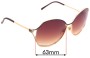 Sunglass Fix Lentes de Repuesto para Gucci GG2846/S - 63mm Wide 