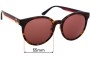 Sunglass Fix Lentes de Repuesto para Gucci GG0416SK - 55mm Wide 