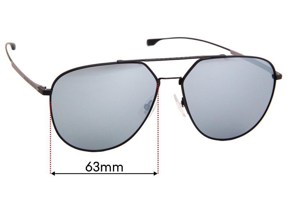 Sunglass Fix Lentilles de Remplacement pour Hugo Boss 0994/F/S - 63mm Wide Sunglass Fix Lentilles de Remplacement pour Hugo Boss 0994/F/S - 63mm Wide