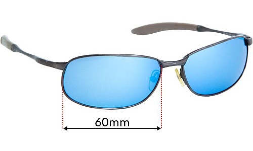 Sunglass Fix Lentilles de Remplacement pour I-dealoptics ST118 - 60mm Wide 