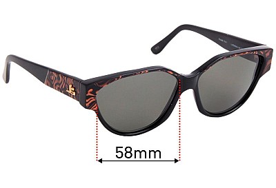 Jean-Louis Scherrer California 704 Replacement Lenses 58mm wide 