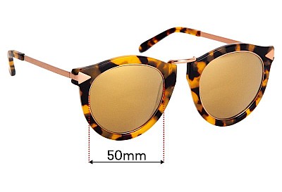 Karen Walker Superstars Harvest Ersatzlinsen 50mm wide 