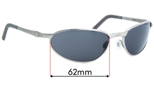 Sunglass Fix Lentes de Repuesto para Killer Loop K0532 - 62mm Wide 