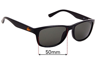 Lacoste L3601S Replacement Lenses 50mm wide 