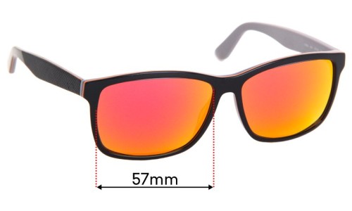 Sunglass Fix Lentilles de Remplacement pour Lacoste L705S - 57mm Wide Sunglass Fix Lentilles de Remplacement pour Lacoste L705S - 57mm Wide