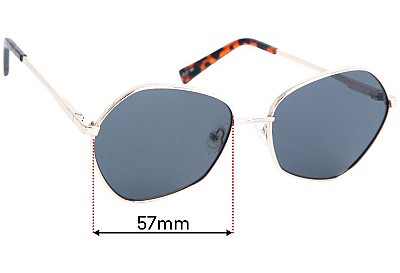 Le Specs Escadrille Replacement Lenses 57mm wide 