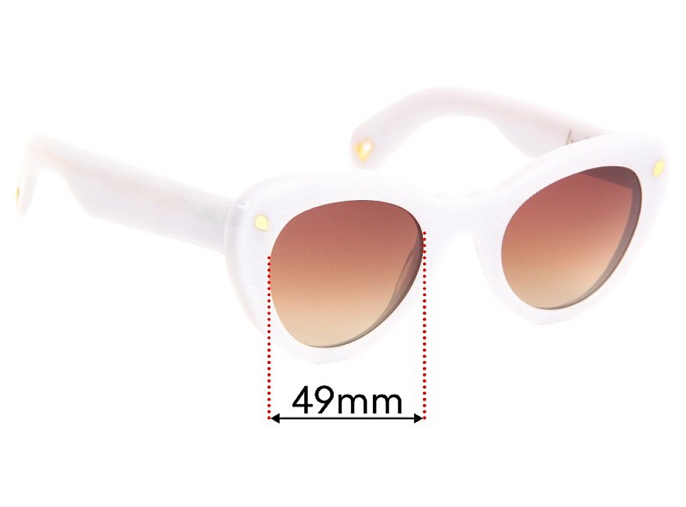 Sunglass Fix Ersatzgläser für Lucy Folk Wingspan - 49mm Wide Sunglass Fix Ersatzgläser für Lucy Folk Wingspan - 49mm Wide