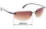 Sunglass Fix Replacement Lenses for Mako Feather Flex XL 9571 - 64mm Wide 