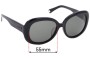 Sunglass Fix Lentilles de Remplacement pour Marc by Marc Jacobs MMJ 97/F/S  - 55mm Wide 