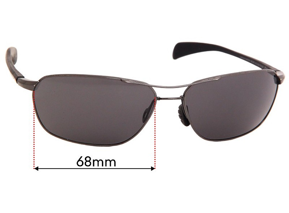 Sunglass Fix Lentes de Repuesto para Maui Jim MJ325 Kahului Harbor - 68mm Wide Sunglass Fix Lentes de Repuesto para Maui Jim MJ325 Kahului Harbor - 68mm Wide
