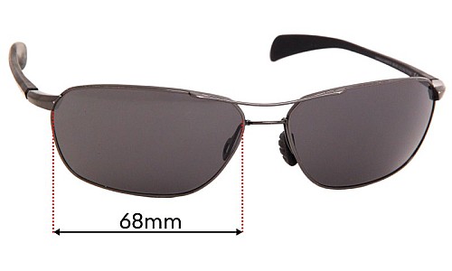 Sunglass Fix Lentes de Repuesto para Maui Jim MJ325 Kahului Harbor - 68mm Wide Sunglass Fix Lentes de Repuesto para Maui Jim MJ325 Kahului Harbor - 68mm Wide