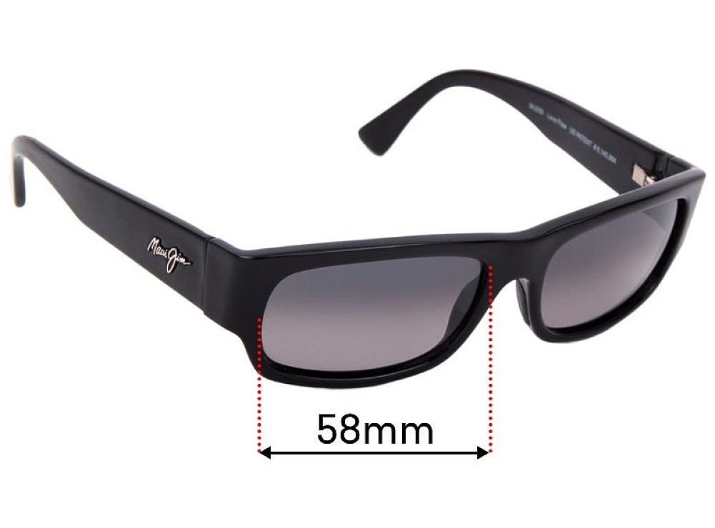 Sunglass Fix Lentilles de Remplacement pour Maui Jim MJ250 Lava Flow - 58mm Wide Sunglass Fix Lentilles de Remplacement pour Maui Jim MJ250 Lava Flow - 58mm Wide