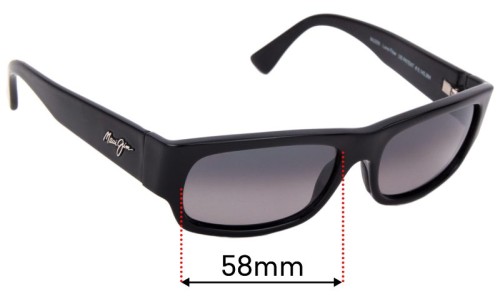 Sunglass Fix Lentilles de Remplacement pour Maui Jim MJ250 Lava Flow - 58mm Wide Maui Jim MJ250 Lava Flow Lentilles de Remplacement 58mm wide