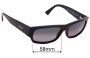 Sunglass Fix Lentilles de Remplacement pour Maui Jim MJ250 Lava Flow - 58mm Wide 