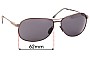 Sunglass Fix Lentes de Repuesto para Maui Jim MJ117 Akoni - 62mm Wide 