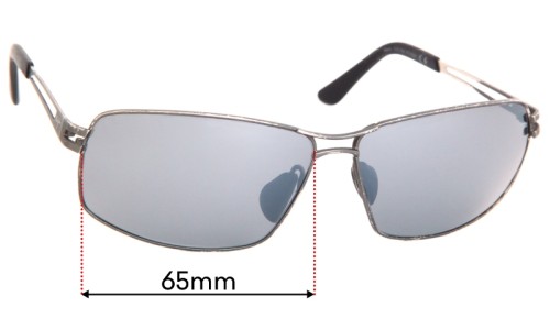 Sunglass Fix Lentilles de Remplacement pour Maui Jim MJ276 Manu - 65mm Wide 