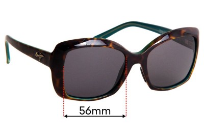 Maui Jim MJ735 Orchid Lentilles de Remplacement 56mm wide 
