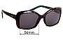 Sunglass Fix Lentilles de Remplacement pour Maui Jim MJ735 Orchid - 56mm Wide 