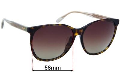 Maui Jim MJ821 Isola Ersatzlinsen 58mm wide 