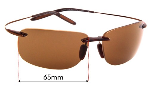 Sunglass Fix Ersatzgläser für Maui Jim MJ508 Olowalu - 65mm Wide 