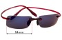 Sunglass Fix Lentilles de Remplacement pour Maui Jim MJ575 Pele  - 54mm Wide 