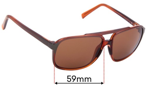 Sunglass Fix Lentilles de Remplacement pour Maui Jim MJ701 Silversword - 59mm Wide 